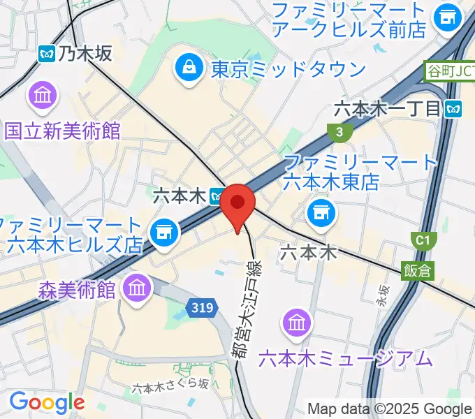 六本木ノチェーロの地図