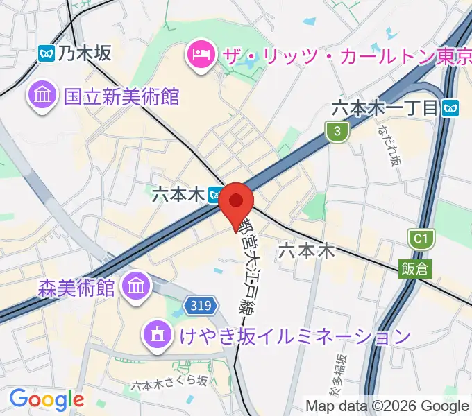 六本木ノチェーロの地図