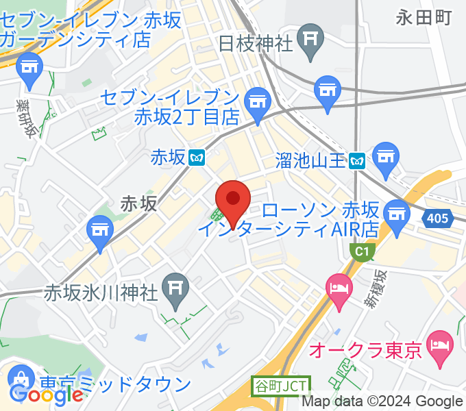 赤坂B flatの場所