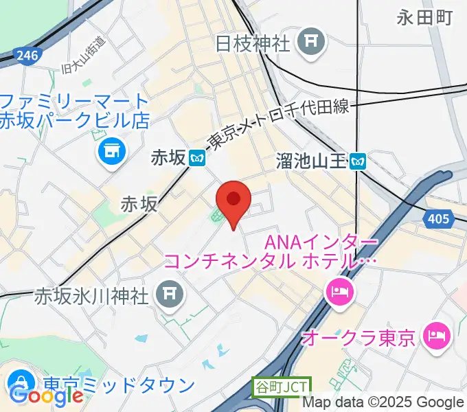 赤坂B flatの地図