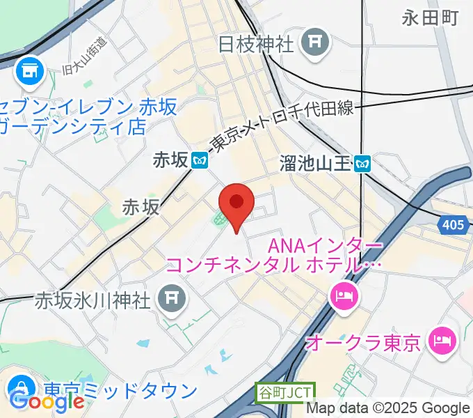 赤坂B flatの地図