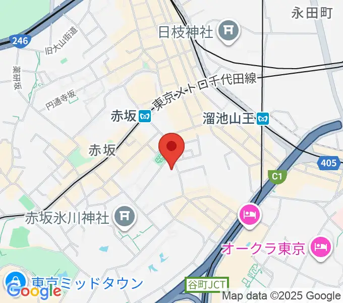 赤坂B flatの地図