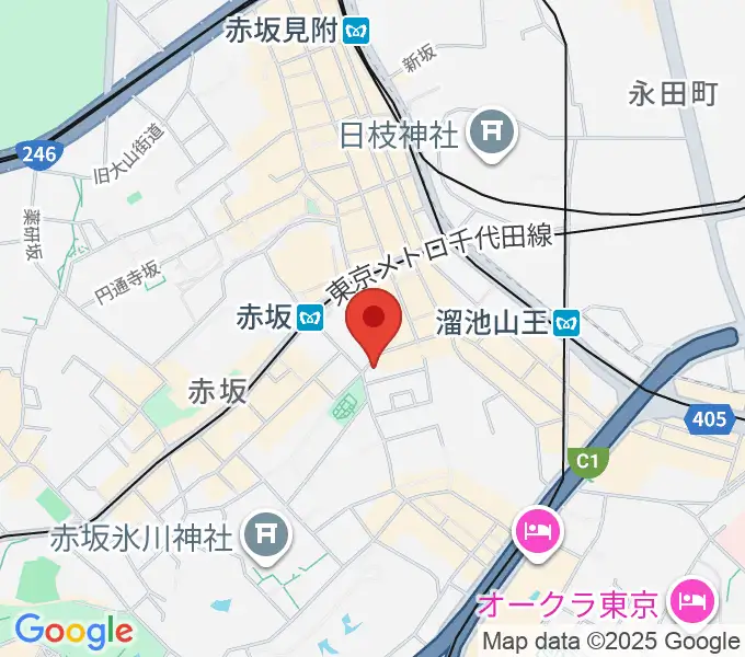 赤坂アンベ・クアトロの地図