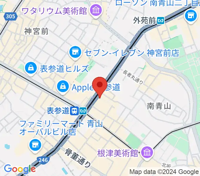 表参道ジャズバードの地図