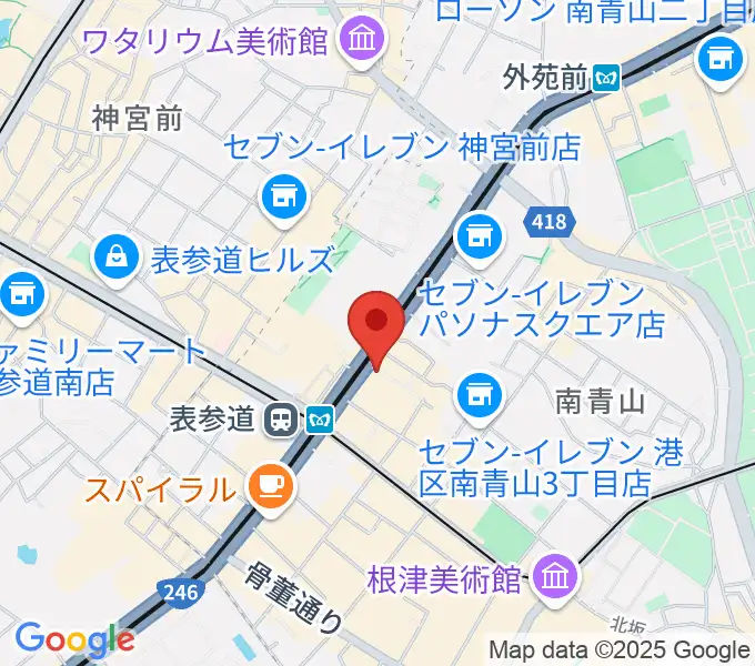 表参道ジャズバードの地図