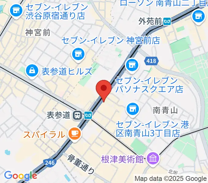 表参道ジャズバードの地図