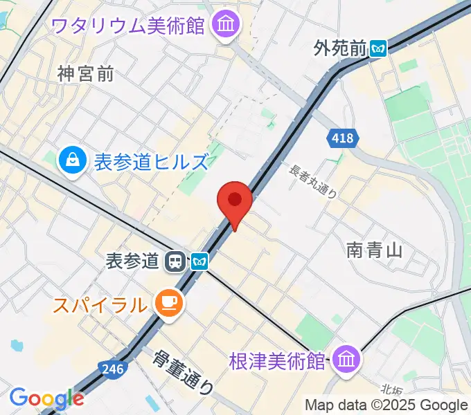 表参道ジャズバードの地図