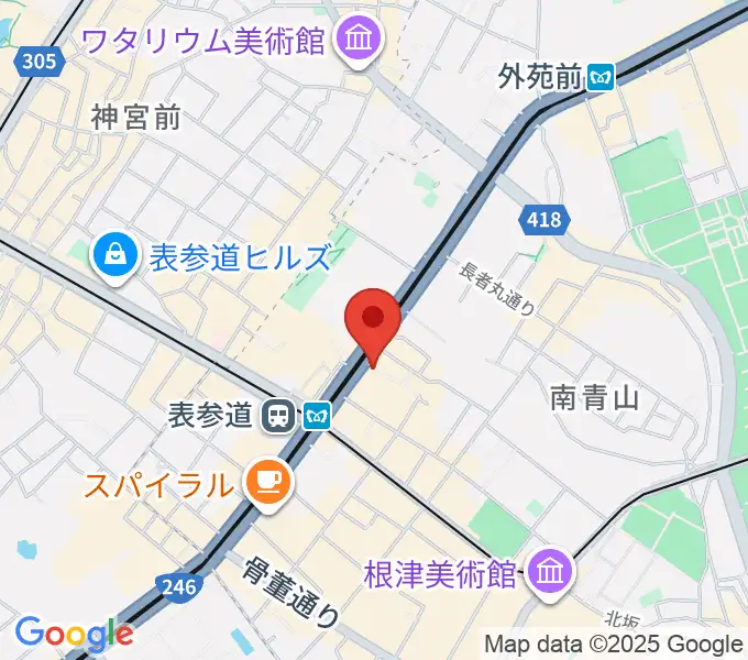 表参道ジャズバードの地図