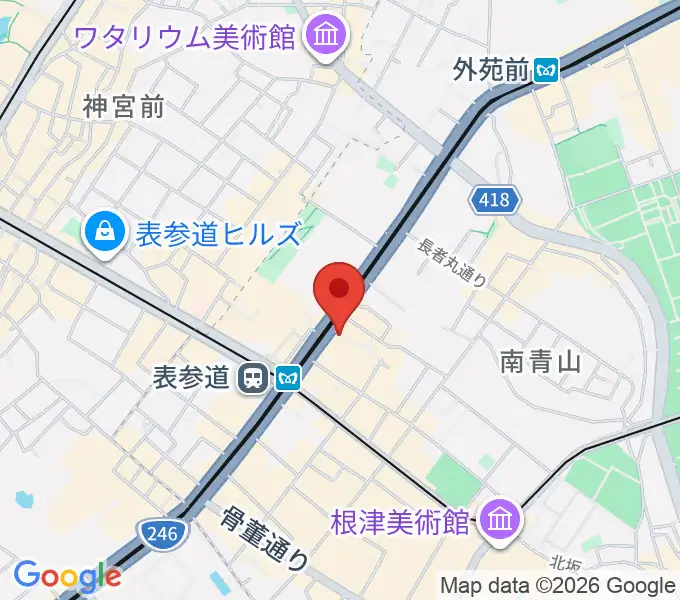 表参道ジャズバードの地図
