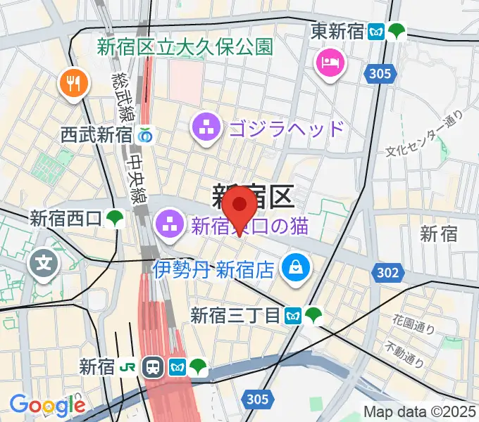 新宿リットバーの地図