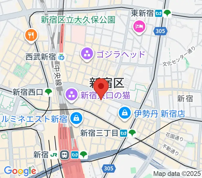 新宿リットバーの地図