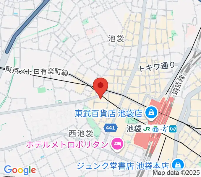 池袋フリーフローランチの地図