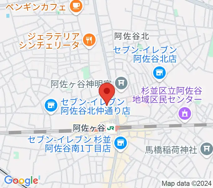 阿佐ヶ谷ラフォーレの地図