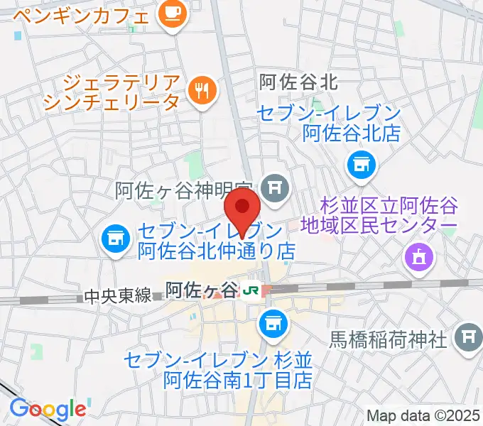 阿佐ヶ谷ラフォーレの地図