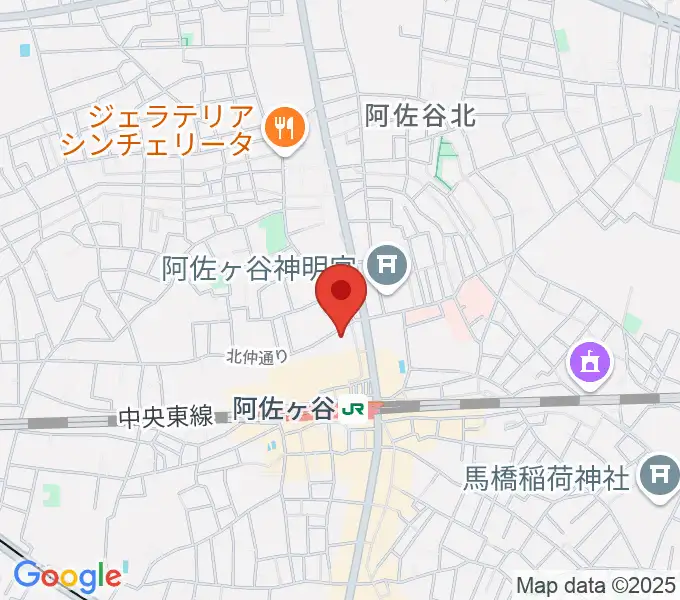 阿佐ヶ谷ラフォーレの地図