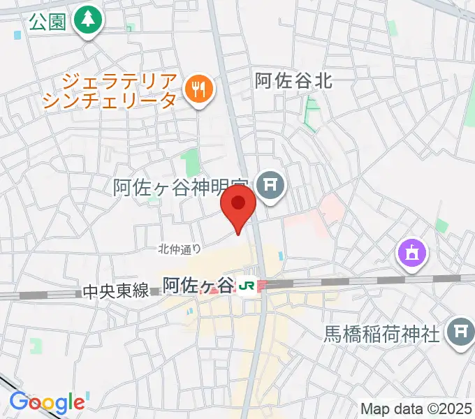 阿佐ヶ谷ラフォーレの地図