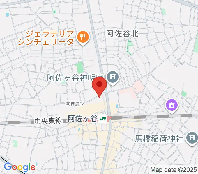 阿佐ヶ谷ラフォーレの地図