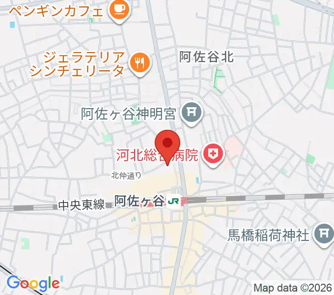 阿佐ヶ谷ラフォーレの地図