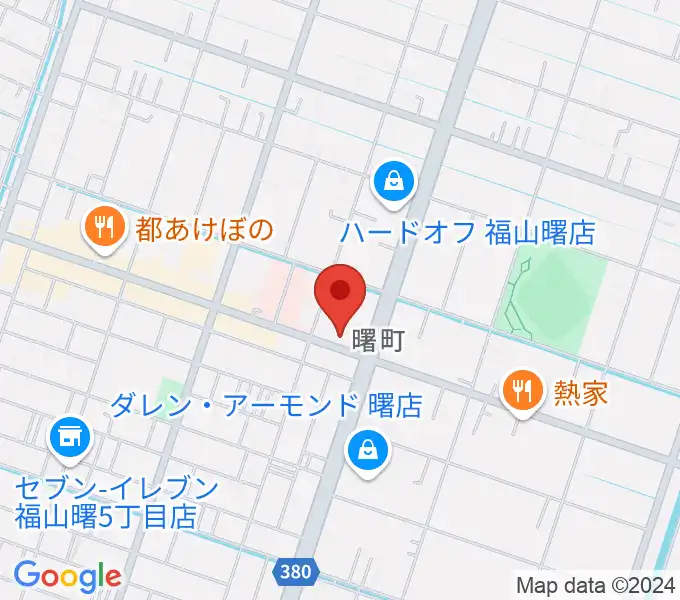 音楽館ピアノプラザ福山店の地図