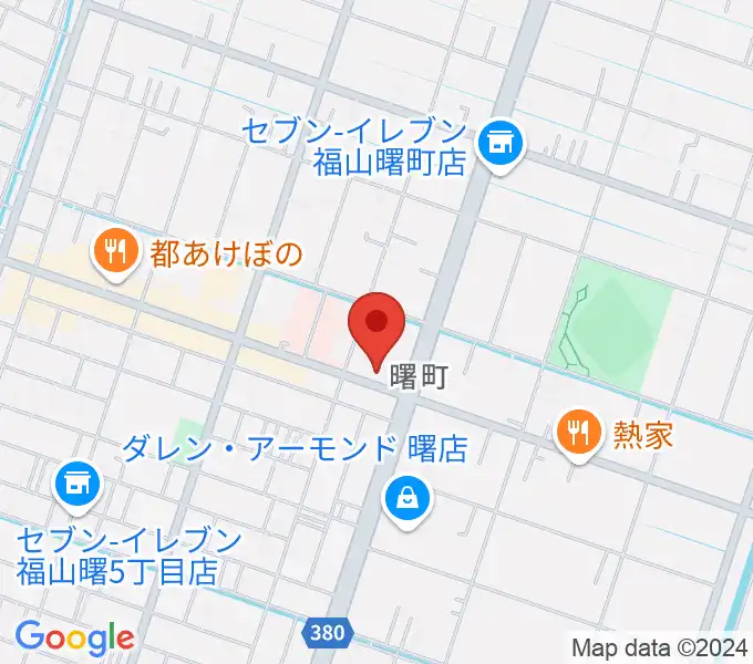 音楽館ピアノプラザ福山店の地図