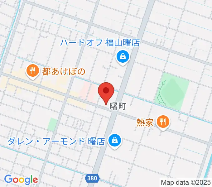 音楽館ピアノプラザ福山店の地図