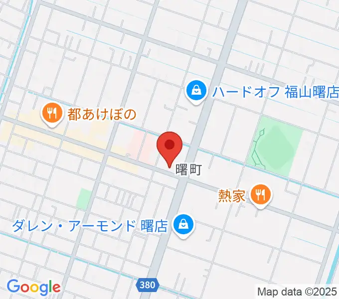 音楽館ピアノプラザ福山店の地図