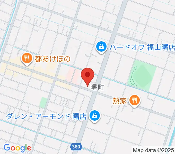 音楽館ピアノプラザ福山店の地図