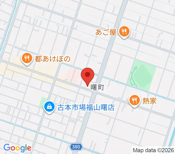 音楽館ピアノプラザ福山店の地図