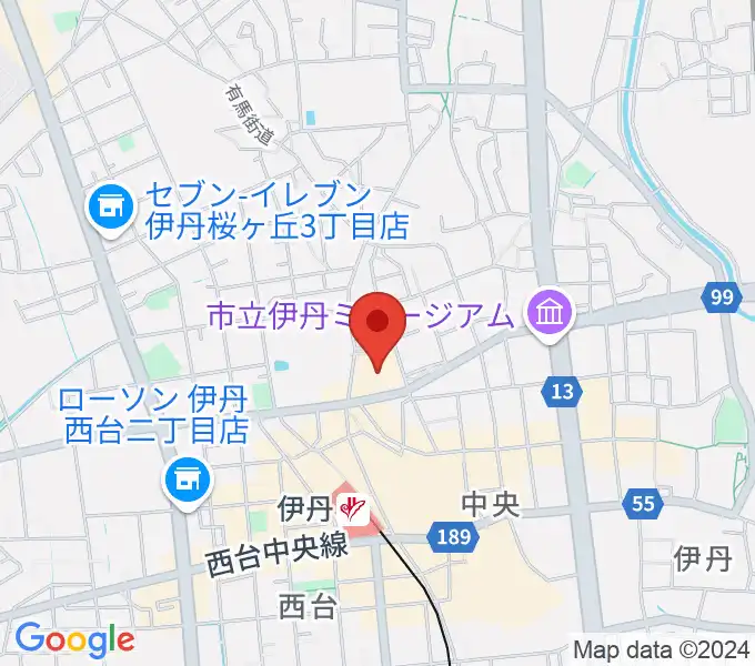 東リ いたみホールの地図