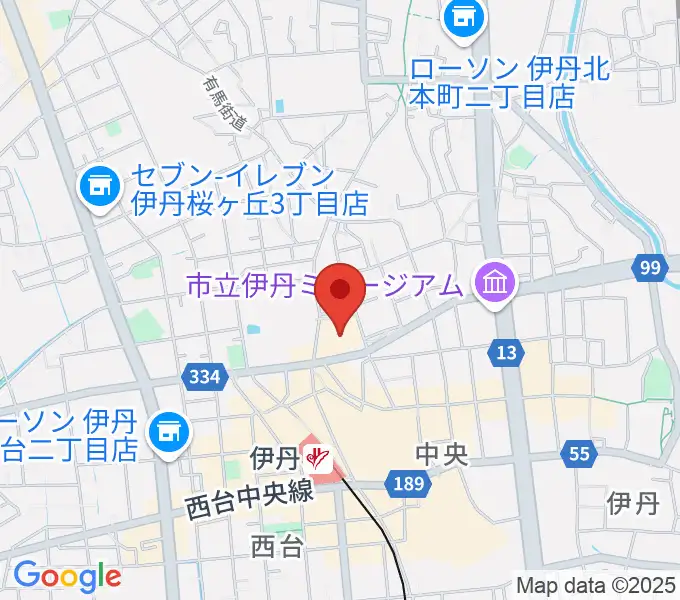 東リ いたみホールの地図