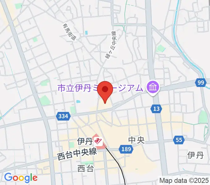 東リ いたみホールの地図