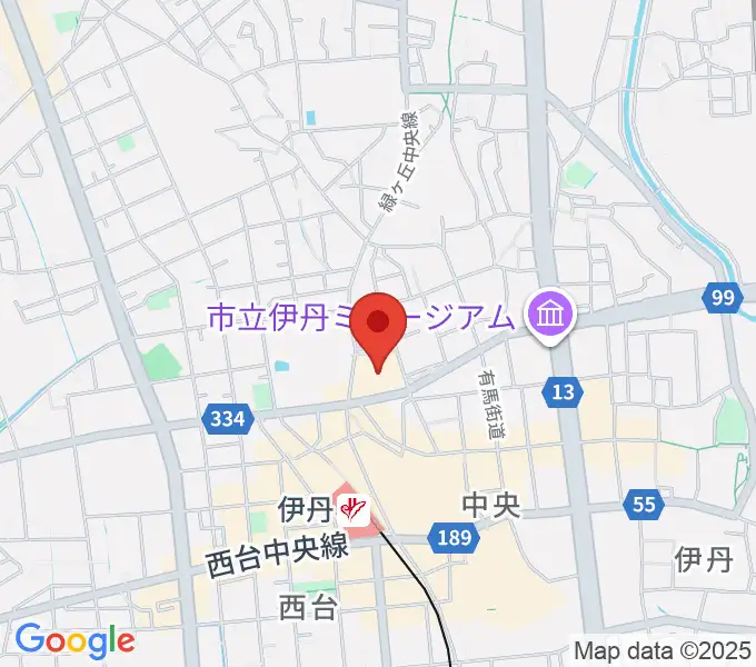 東リ いたみホールの地図