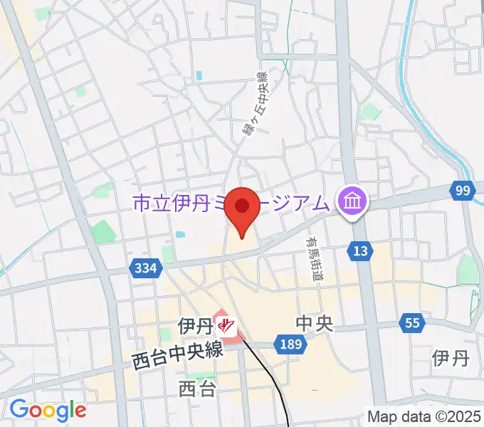 東リ いたみホールの地図