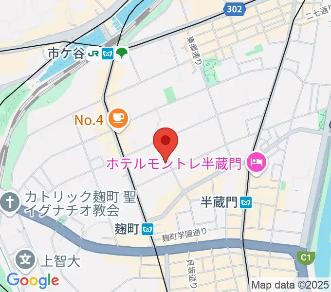 青山ハープ東京ショールームの地図