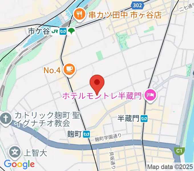 青山ハープ東京ショールームの地図