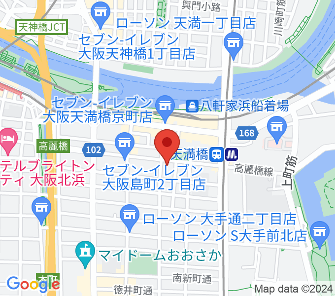 青山ハープ大阪ショールームの場所