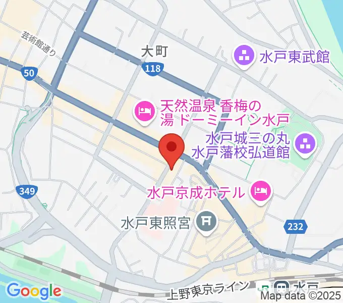 水戸Mellowの地図