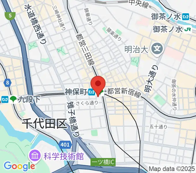 岩波ホールの地図