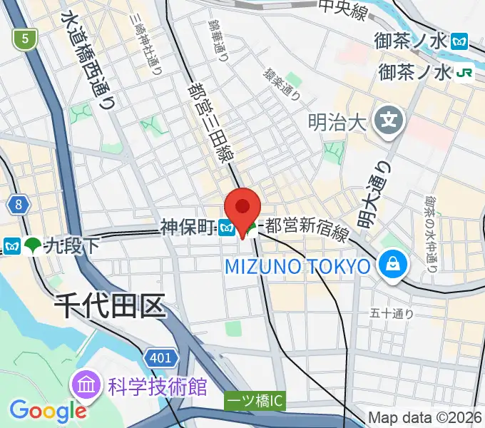 岩波ホールの地図