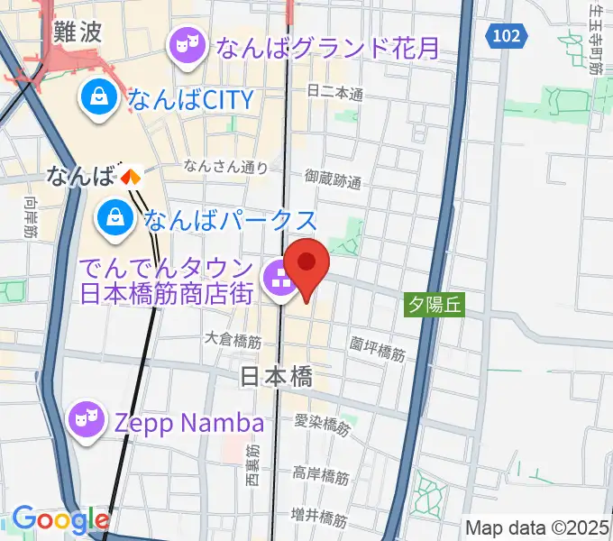 インディペンデントシアター2ndの地図