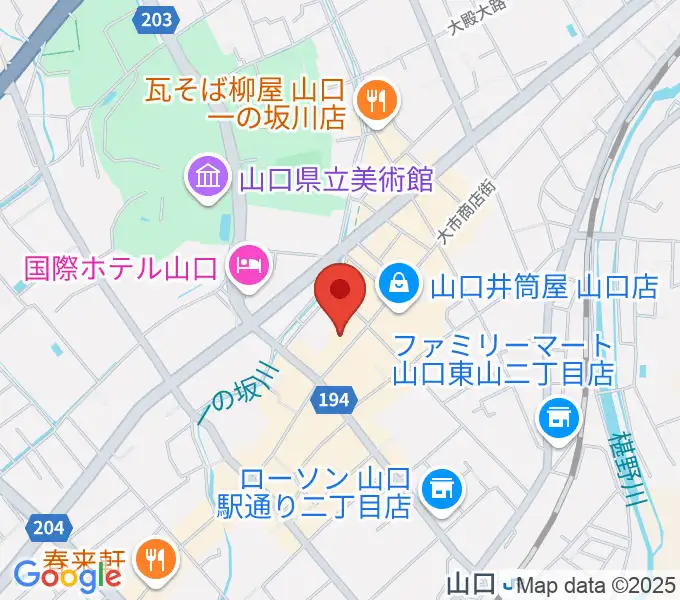 グランドミック三好屋楽器の地図