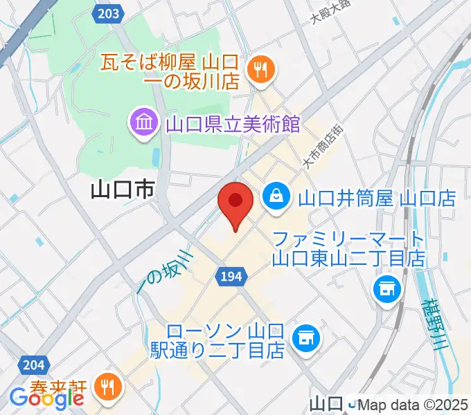 グランドミック三好屋楽器の地図