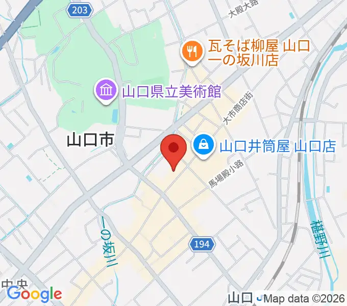 グランドミック三好屋楽器の地図