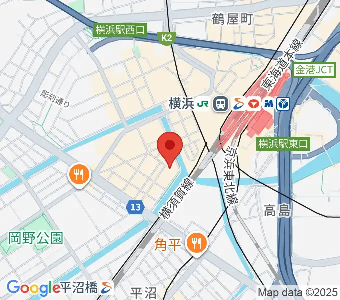 横浜エルスウェーニョの地図
