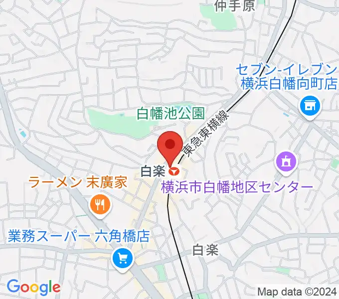 白楽ブルースエットの地図