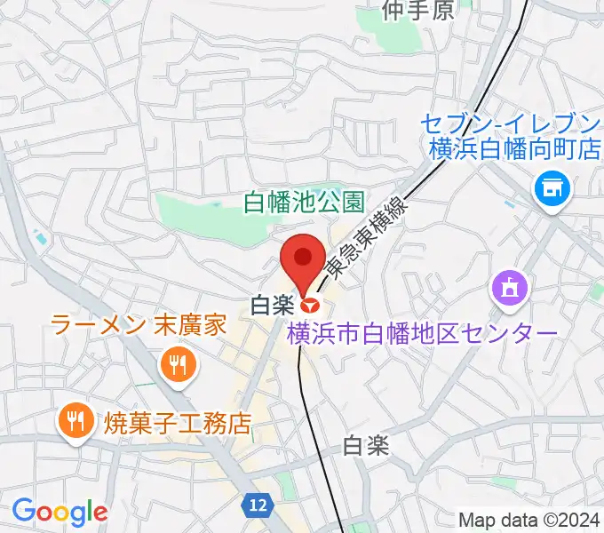 白楽ブルースエットの地図