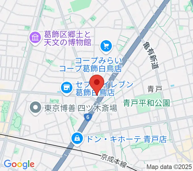 若葉音楽教室の地図