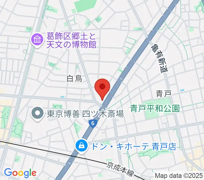 若葉音楽教室の地図