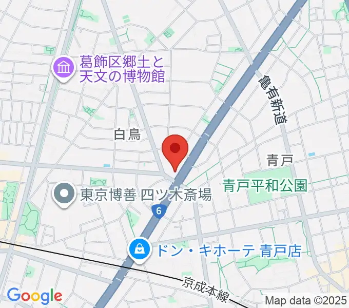 若葉音楽教室の地図
