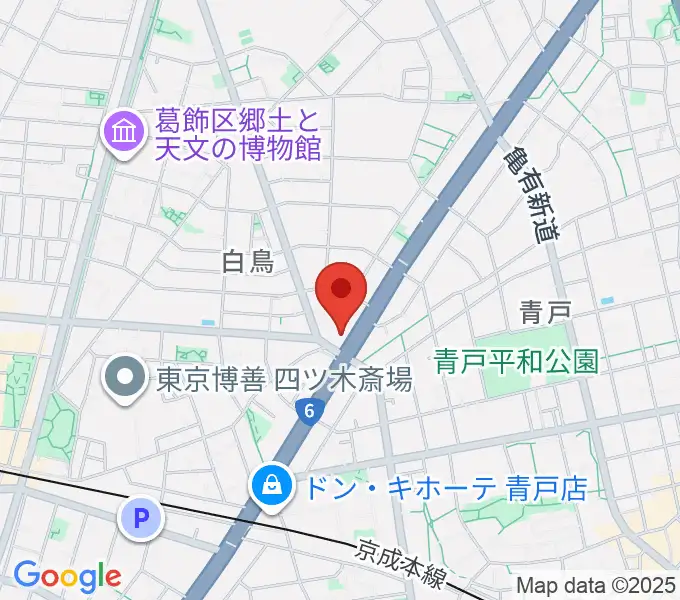 若葉音楽教室の地図